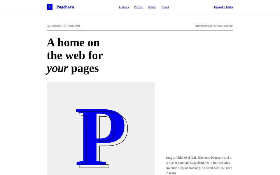 Default HTML — live preview of the brutalist style