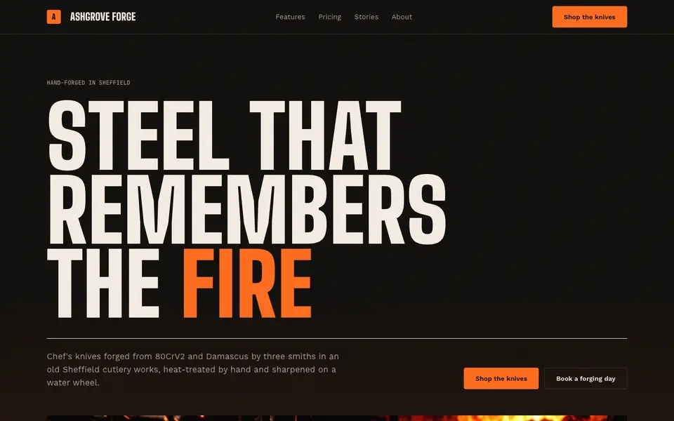 Ember Forge — live preview of the dark style