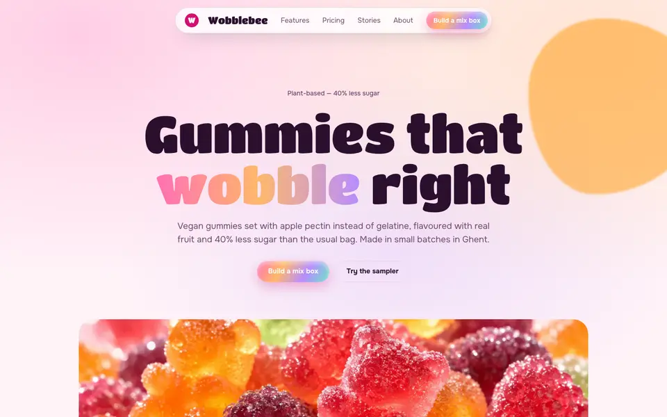 Gummy Candy — live preview of the playful style