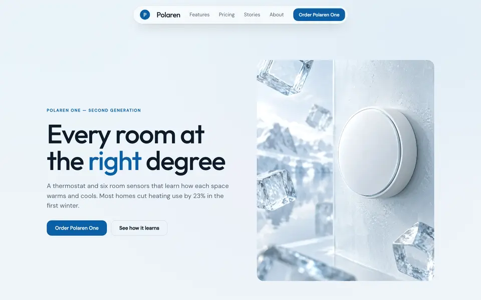 Ice Glass — live preview of the glass style