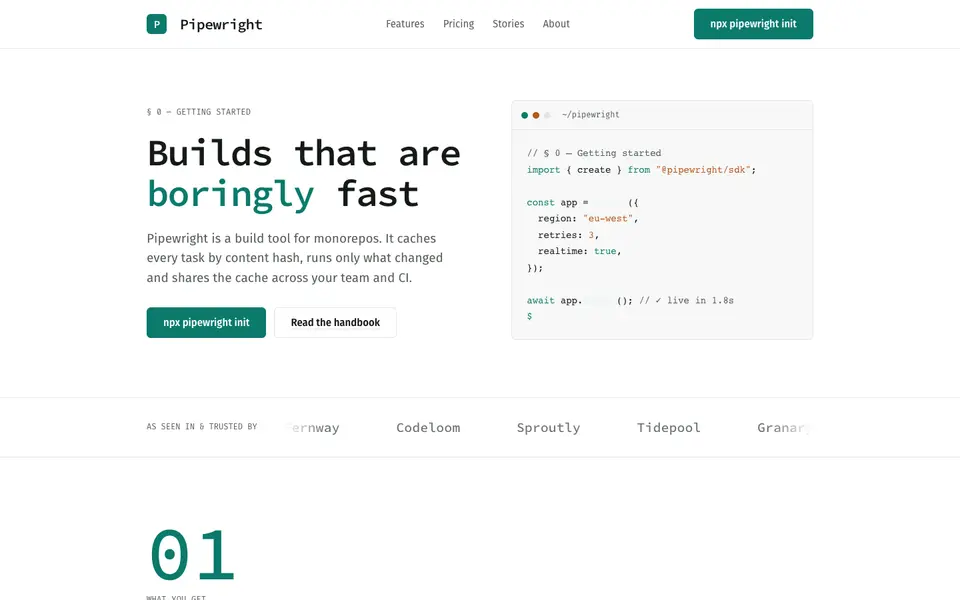 Mono Docs — live preview of the terminal style