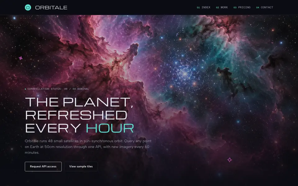 Nebula Deep — live preview of the glass style