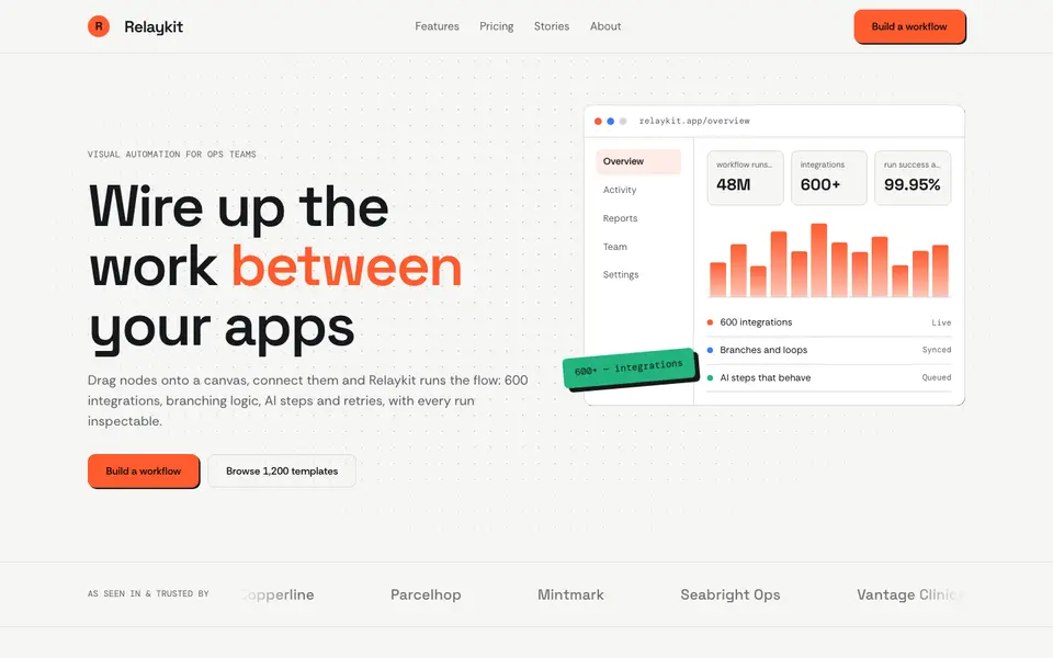 Node Canvas — live preview of the saas style