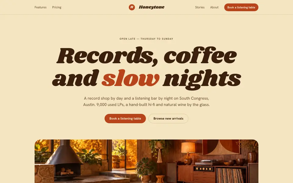 Seventies Groove — live preview of the retro style