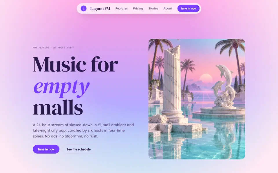 Vapor Pastel — live preview of the retro style
